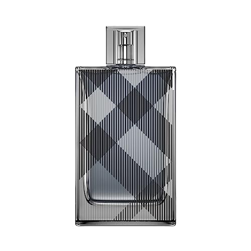 Burberry Brit Eau de Toilette – Woody Men's Cologne – With Notes of Cedarwood, Green Mandarin, Wild Rose & Tonka Bean – Long Lasting Fragrance