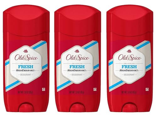 Old Spice High Endurance Long Lasting Deodorant Fresh 3 Ounce (Pack of 3)