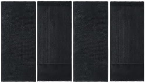 Geiserailie 4 Pcs Extender Strap Reusable Ice Belt Extender Strap Multipurpose Elastic Hook and Loop Extension for Ice Pack Black Back/Knee/Ankle Braces, Vests, Wraps, and Belts(4 x15 Inch)