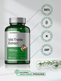 Horbäach Milk Thistle Extract | 3000mg | 300 Capsules | Non-GMO, Gluten Free Supplement