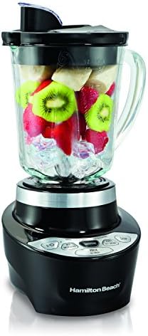 Hamilton Beach Smoothie Smart Blender with 5 Speeds & 40 oz Glass Jar, Black (56206)
