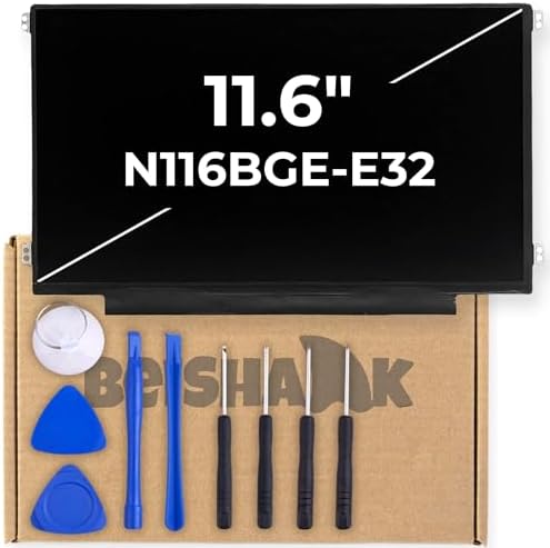 11.6” N116BGE-E32 - Matte LCD Screen Replacement fit for HP Chromebook 11 G3 G4 EE G5 G6 G7 G9 EE 11A G8 EE, ProBook 11 G2, Stream 11 Pro G3, fit for Lenovo Chromebook 100e Laptop LED Display