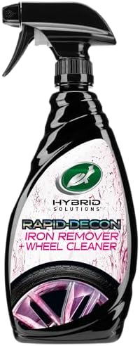 Turtle Wax 53759 Hybrid Solutions All Wheel Cleaner and Iron Remover, Rapid Removal of Surface Contaminants, Brake Dust and Rust, Safe for All Vehicle Paint, Low Odor Formula, 23 Oz. (Pack of 1)
