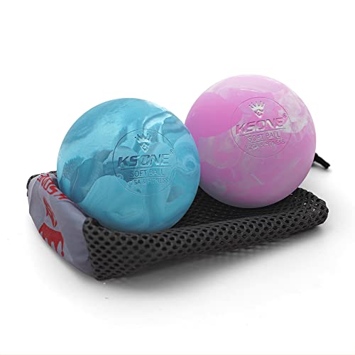 KSONE Massage Balls for Myofascial Release Trigger Point Therapy &Muscle Knots - Set of 2 -Lacrosse Ball Massage Ball Therapy