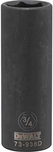 DEWALT DWMT73938OSP 6 Point 1/2'' Drive Deep Impact Socket 3/4'' SAE