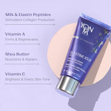 YON-KA Elastine Jour Anti-Wrinkle Day Cream (50ml) Anti Aging Facial Moisturizer and Eye Cream, Soften Fine Lines and Wrinkles with Vitamin C and Elastin Peptides, Paraben