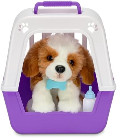 Little Live Pets My Really Real Puppy - Patches The Beagle | Interactive Toy with 60+ Sounds, Soft Fur, Blinking Eyes, Feeding Sounds, 2-in-1 Carrier Bed, Secret Birthmark & Adoption Certificate