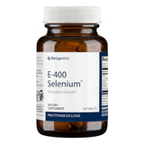 Metagenics E-400 Selenium - Antioxidant & VIT E Support* - Non-GMO, Gluten-Free, Vegetarian - Contains 50 mcg Selenium, 268 mg Vitamin E & 97 mg Calcium - 60 Tablets