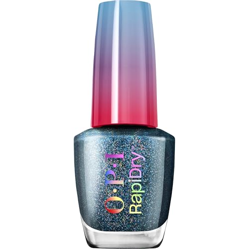 OPI RapiDry Quick Dry Nail Polish | Semi-sheer & Opaque Blue Shimmer Quick Drying Nail Polish | Vegan, Smudge Proof, Fast Drying