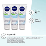 NIVEA Soft Moisturizing Creme 2.60 oz (Pack of 6)