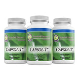 CAPSOL-T ® - Food Based Supplement - Made with Decaffeinated Green Tea and Red Chili Pepper Extracts (180 Capsules)