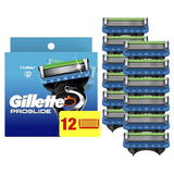 Gillette ProGlide Razor Refills for Men, 12 Razor Blade Refills