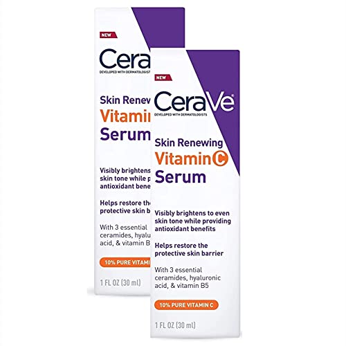 Vitamin C Serum with Hyaluronic Acid for CeraVe 1Oz (PACK 2)