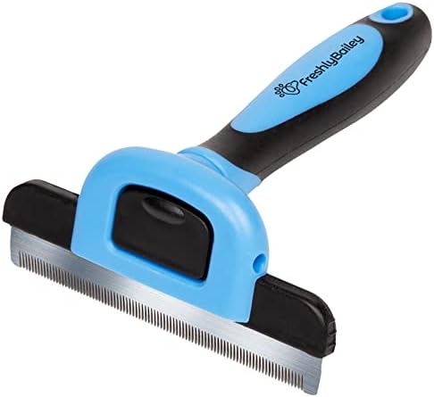 Deshedding Brush for Short Haired Dogs & Cats - Cat and Dog Brush for Shedding Short Hair - Highly Effective Deshedder Grooming Comb