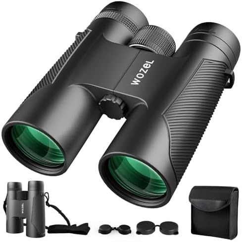 16x42 High Powered Binoculars for Adults: HD Binoculars with Clear Low Light Vision for Brid Watching - Powerful Binoculars for Travel Hunting Hiking Concerts with Large & Bright View - Black