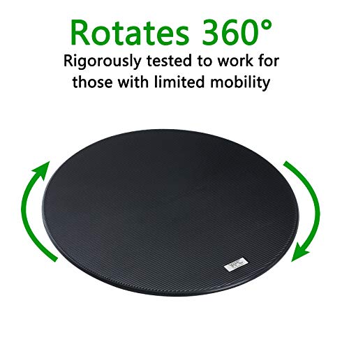 YPC Transfer Disc, Pivot Disc for Transfers, Weight Transfer Device & Mobility Aid with 360 Degree Rotation for Turns, Change in Direction, & Transferring Between Seats, 15inch Diameter(Large)