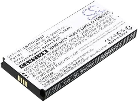 CS Cameron Sino 5100mAh / 19.38Wh Replacement Battery for Vivint Smart Hub Control Panel, VS-SH2000-C00, 12047088-00, 10-600013-001