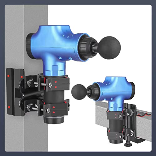 Hand-Free Massage Gun Holder for Back, Percussive Muscle Massage Gun Mount for Self-Massage， Compatible with Most Massage Guns, for Hard to Reach Areas, Mechanical Structure adapts to Most venues