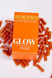 BRONZEBUM Glow+ Capsules Enhanced with Tomato Lycopene, Lutein, Vitamin A+E for Accelerated Tanning Vegan Powerful Antioxidant Tocotrienol Melanin Collagen Urucum Annatto Herbal Supplement Detox