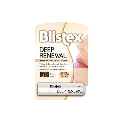 Blistex Deep Renewal Lip Protectant Sunscreen Balm, 0.13 Ounces (3.69g) (Pack of 4)