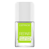 Catrice Nail Repair Nail Building Base Coat, Transparent, Nourishing, with Oils, Repairing, Hardening, Translucent, No Acetone, Vegan, Microplastic Particles Free (10.5 ml)