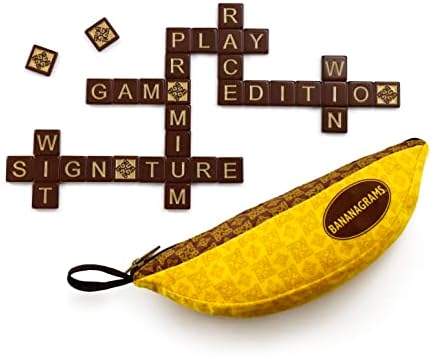 BANANAGRAMS | Signature Edition - Amazon Exclusive | Word Game | Ages 7+ | 1-8 Players | 30 Minutes Playing Time