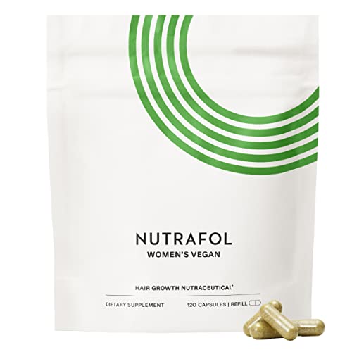 Nutrafol Women's Hair Growth Supplements, for Women 18-44 Years Old, Clinically Tested for Visibly Thicker, Stronger Hair, 100% Vegan Ingredients, Dermatologist Recommended - 1 Month Supply, 1 Pouch