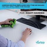 AZERON Classic Gaming keypad - Programmable Gaming Keyboard for PC & Console Gaming - Customized, 3D Printed Analog Thumbstick keypad with 26 Buttons - for Righties (Blue)