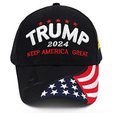 Trump 2024 Hat Donald Trump Hat 2024 MAGA Keep America Great Hat USA Embroidered Adjustable Baseball Cap