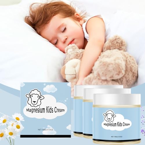 Junior's Bedtime Lotion, Juniors Bedtime Lotion by Kids, Junior's Lotion - Magnesium Lotion, Magnesium Cream for Sleep, Magnesium Lotion for Calm & Relaxation (3pcs, 1)