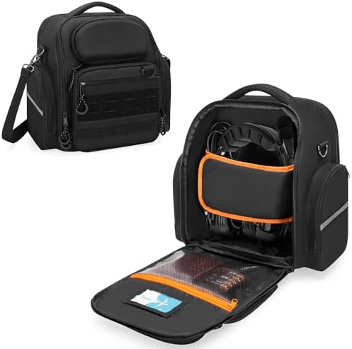 Damero Pilot Headset Bag, Aviation Headset Bag, Pilot Bag for Aviation Headset, Pilot Kneeboard, iPad and More, Black