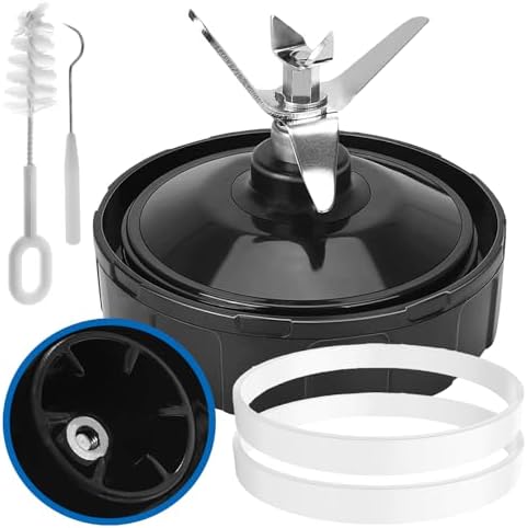 6-Fins Female Ninja Blender Blade Replacement parts Compatible with BL450 BL480 BL480D BL482 BL456, Ninja Blender Replacement Parts Ninja Bottom 6 Fins Female Blade (4 Inch Female Fins ONLY)