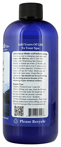 The Natural Hot Tub Company Penetrating Spa Cleanser 16 Ounce Bottle