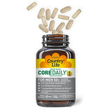 Country Life Core Daily-1 Multivitamin for Men 50+, Energy Support, 60 Tablets, 2 Month Supply, Certified Gluten Free