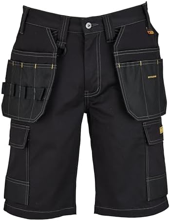 DEWALT Protradesman Men's Poly Cotton, Stretch, Multi Pocket Work Shorts