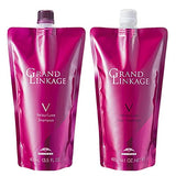 MILBON Grand Linkage Velour Luxe Refill Set Shampoo 400mL + Treatment 400g Moisturizing for coarse/curly hair