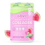 Obvi More Than Collagen Powder | Supports Healthy Hair, Skin, Nails, Joints, Gut | Grass-Fed Multi Collagen Supplement with Hyaluronic Acid, Biotin, Keratin | Watermelon, 25 Servings