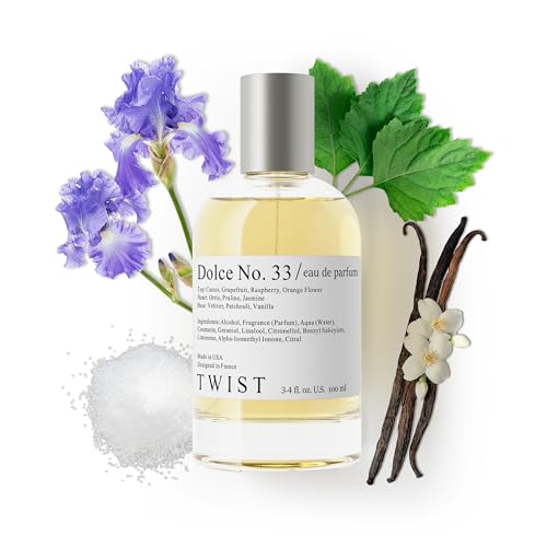 Twist Dolce No. 33 - Eau De Parfum Inspired by La V. E. Belle, Long-Lasting Perfume For Women, Paraben Free, Vegan, Clean Ingredients, Fragrance - Spray 100 ml | 3.4 fl. oz.