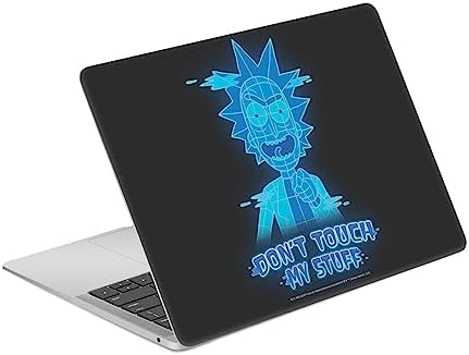 Head Case Designs Officially Licensed Rick and Morty Don't Touch My Stuff Graphics Vinyl Sticker Skin Decal Cover Compatible with MacBook Air 13.3" A1932/A2179