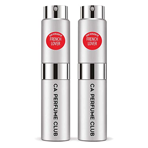 CA Perfume Impression of Fredarik Mal French Lover For Men Replica Version Fragrance Dupes Concentrated Long Lasting Eau de Parfum Spray Refillable Atomizer Bottle 0.27 Fl Oz-X2