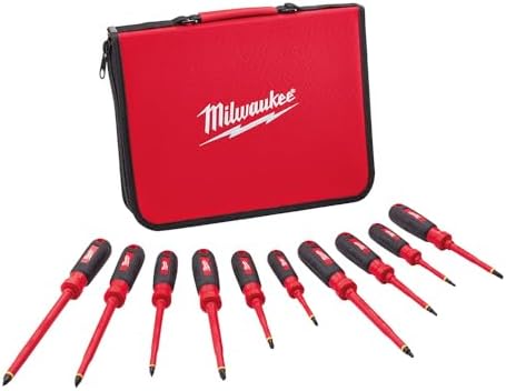 Milwuakee 1000-Volt Insulated Screwdriver Set and Case (10-Piece)