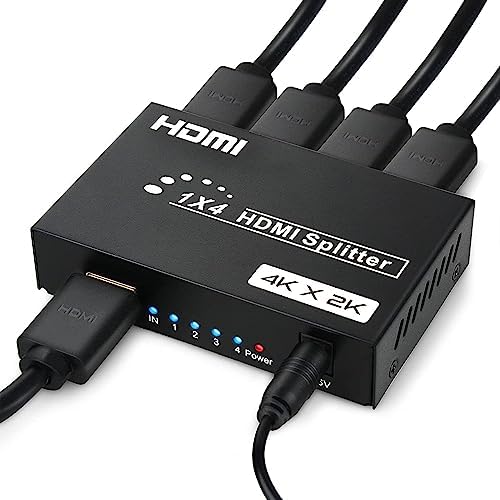 HDMI Splitter 1 in 4 Out, 4Kx2K @30Hz