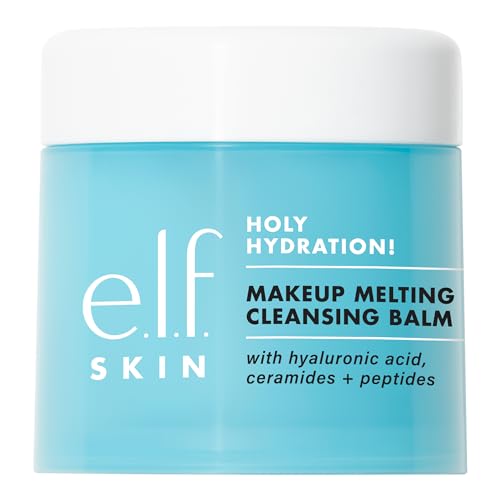 e.l.f. SKIN Holy Hydration! Makeup Melting Cleansing Balm JUMBO, Face Cleanser & Makeup Remover, Infused with Hyaluronic Acid to Hydrate Skin, 3.5 Oz