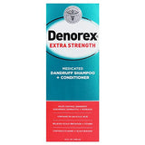 Denorex Extra Strength Anti Dandruff Shampoo & Conditioner Treatment, 3% Salicylic Acid Helps Relieve Moderate Symptoms of Dandruff, Seborrheic Dermatitis & Psoriasis, 10oz