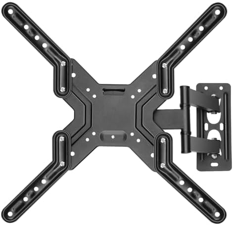 Full Motion tv Wall mounts for Most 26-55 inch Flat or Curved TVs, TV Bracket Wall Mount with Articulating Arms TV Wall Mount Bracket with VESA 600x400mm