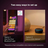 Philips Hue Indoor 6-Foot Smart LED Light Strip Plus Base Kits with Plugs - Color-Changing Single-Color Effect - 2 Pack - Control with Hue App - Works with Alexa, Google Assistant and Apple HomeKit