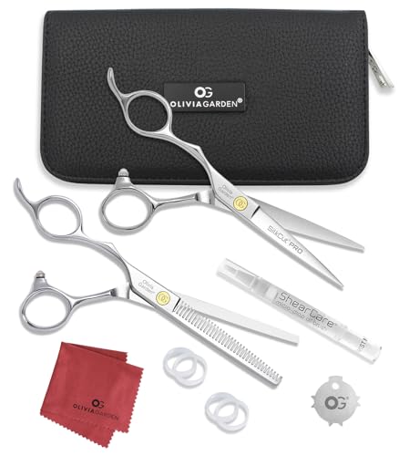 Olivia Garden SilkCutPro Professional Hairdressing Shear and Thinner Intro Case - LEFT HANDED