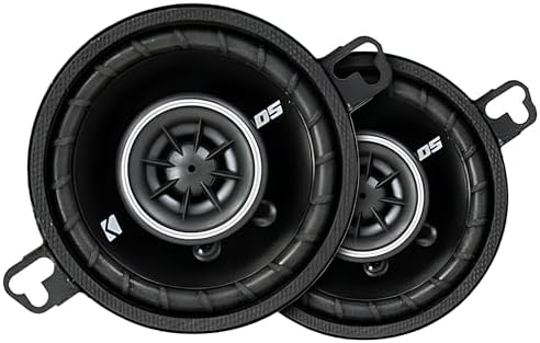 Kicker DSC350 3.5-Inch (89mm) Coaxial Speakers, 4-Ohm (Pair)
