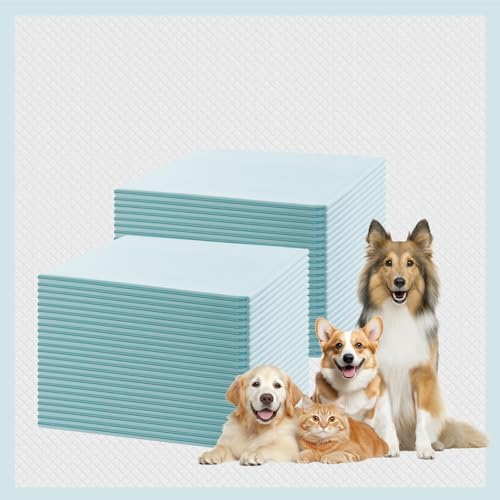 GWT Puppy Pads,Leak-Proof 22"x22" [50CT] | Pee Pads for Dogs, Ultra Absorbent 5-Layer Potty Training Underpads for All Pets