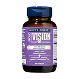Wiley's Finest Wild Alaskan Fish Oil Bold Vision - Fish Oil Eye Health Supplement with Lutein, Zeaxanthin, Bilberry, Omega-7, Vitamin E, and Zinc - 60 Softgels (30 Servings)